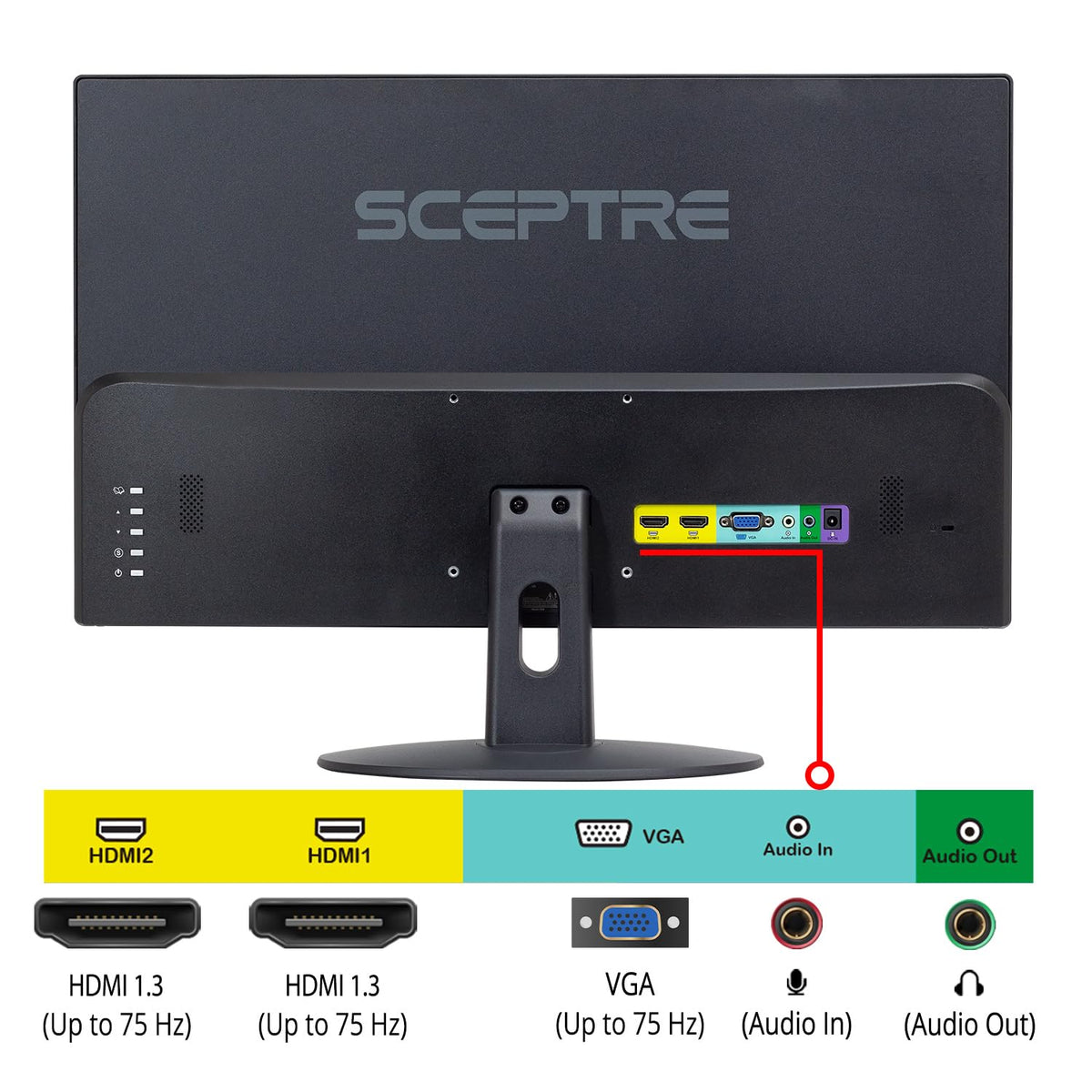22-Inch 75Hz 1080p LED Monitor with Speakers X7486