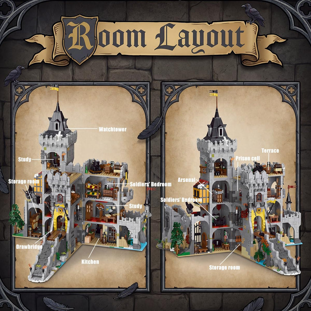 Medieval Castle Building 4961 Pcs P479643