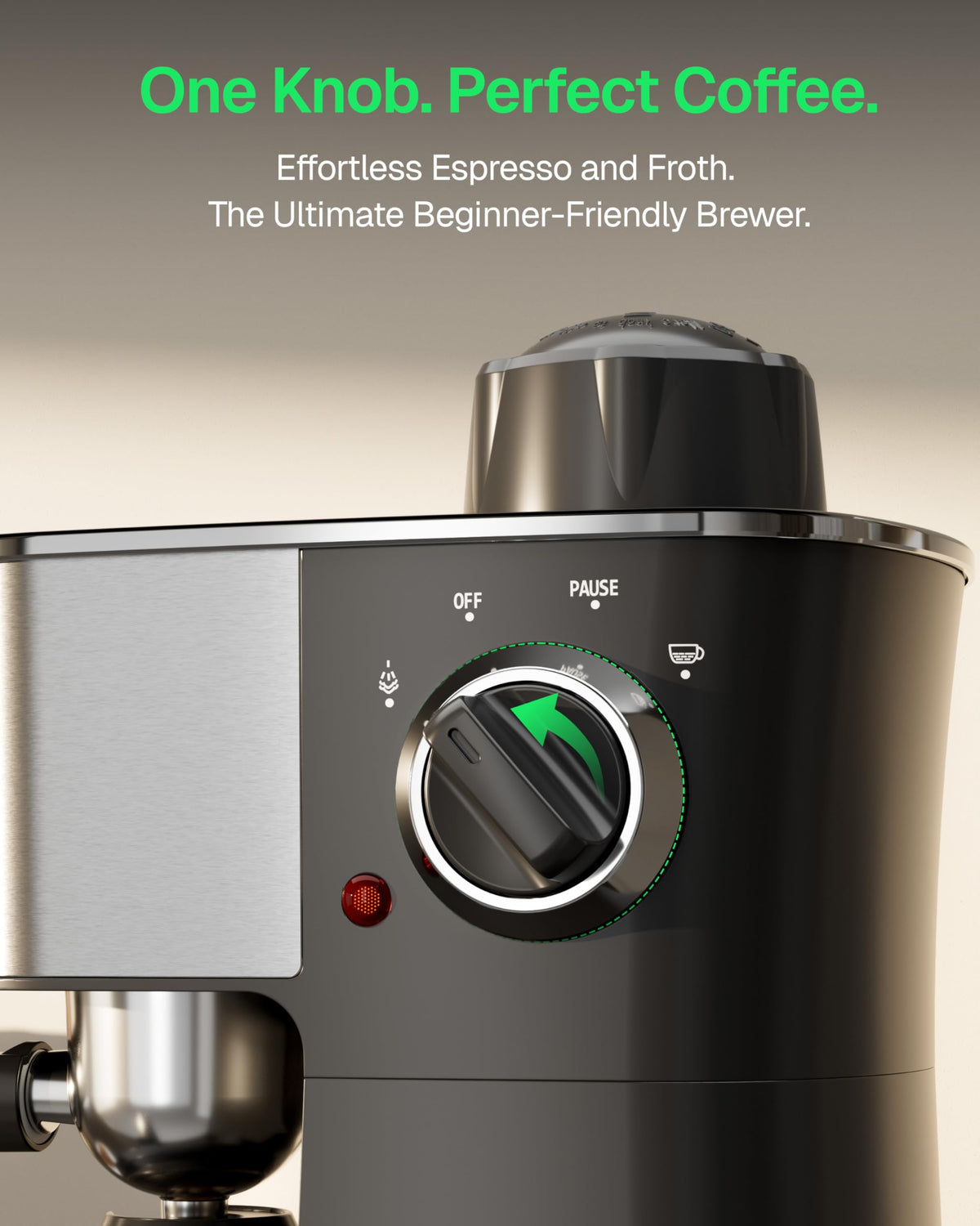 3.5Bar Stainless Steel Espresso Machine with Milk Frother U1707