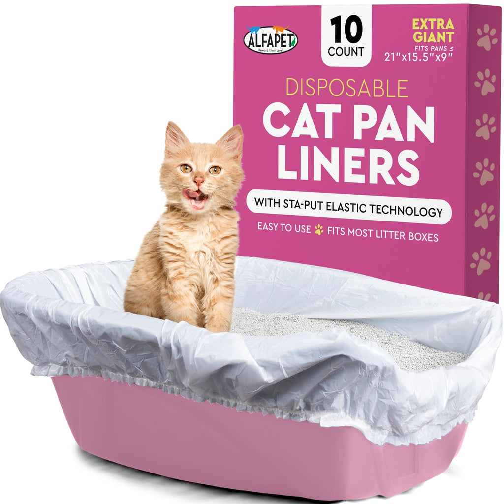 Elastic Cat Litter Box Liners Extra Giant 10 Count L27556