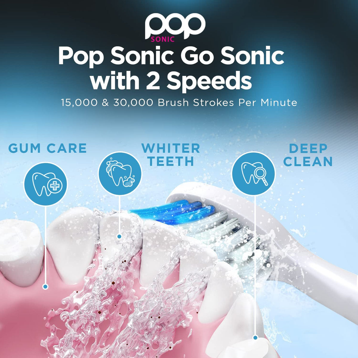 Electric Toothbrush with 2 Replacement Heads K445432