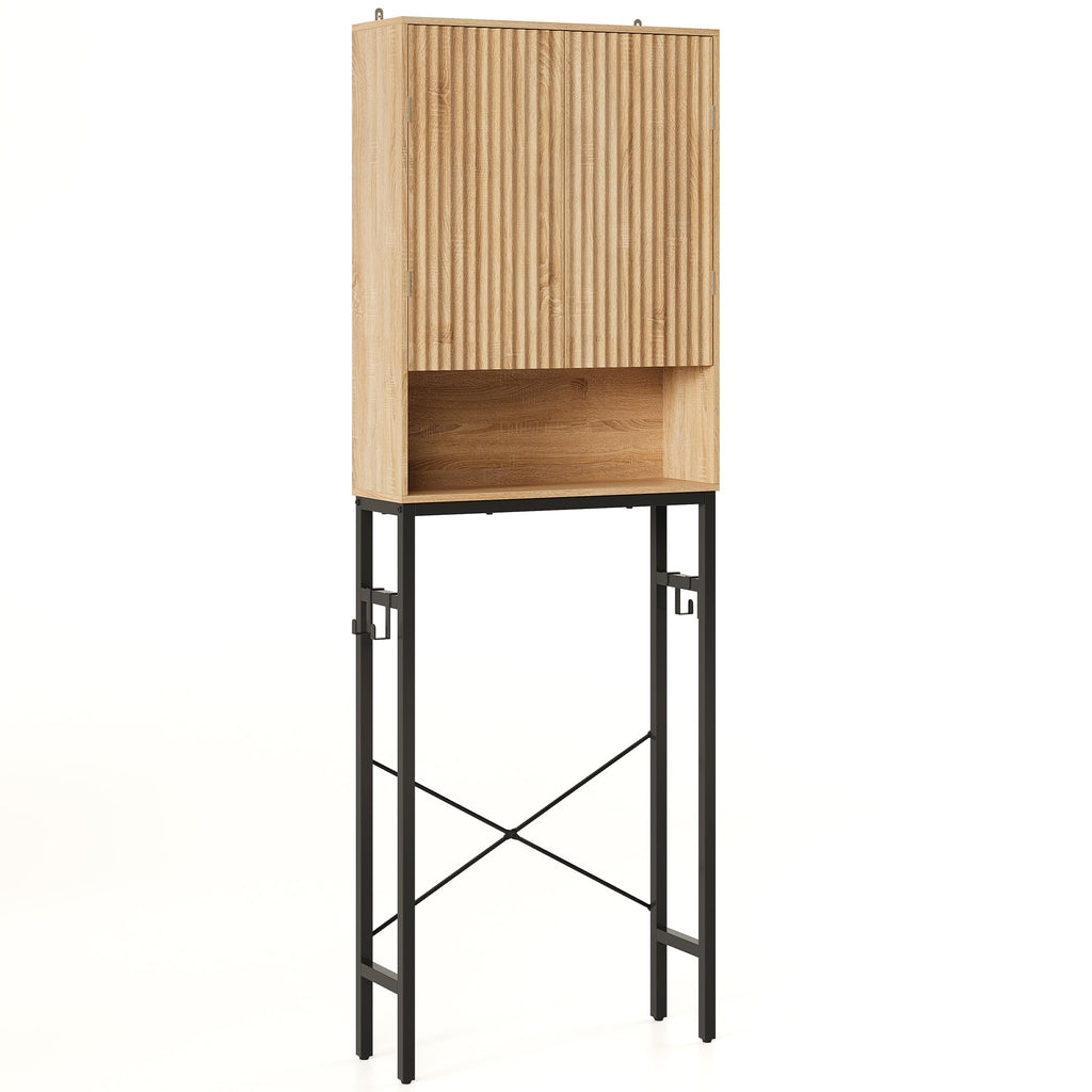 Freestanding Tall Wood Over The Toilet Storage Cabinet S53838