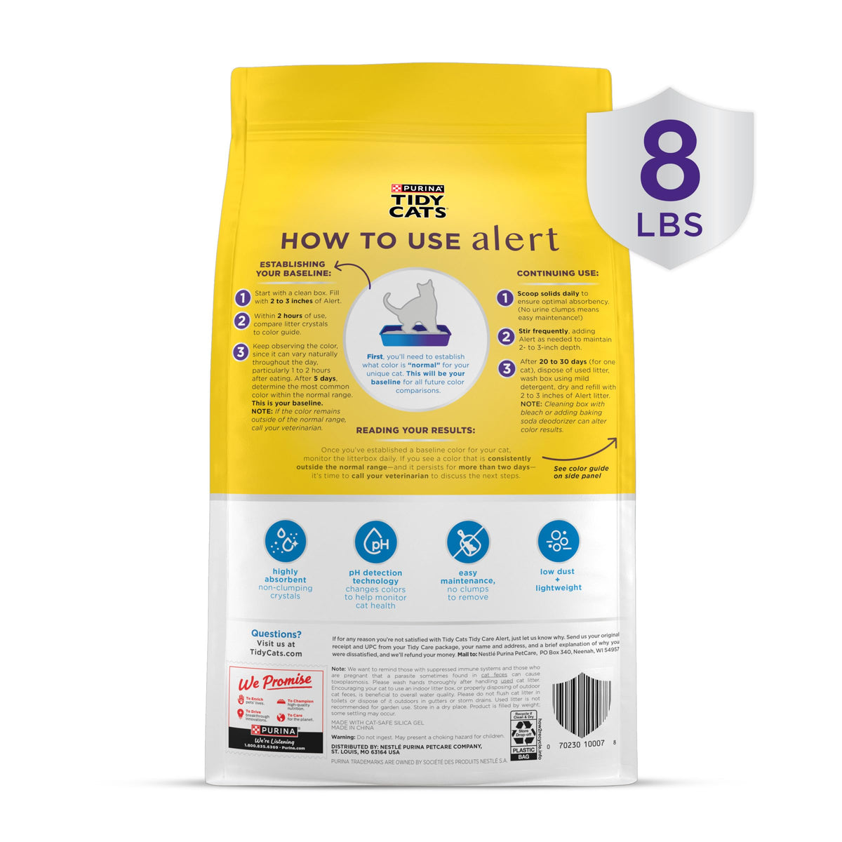 Health Monitoring Litter, 8 lb E12730