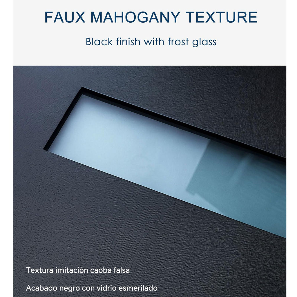 Fiberglass Door with Frosted Glass J42752