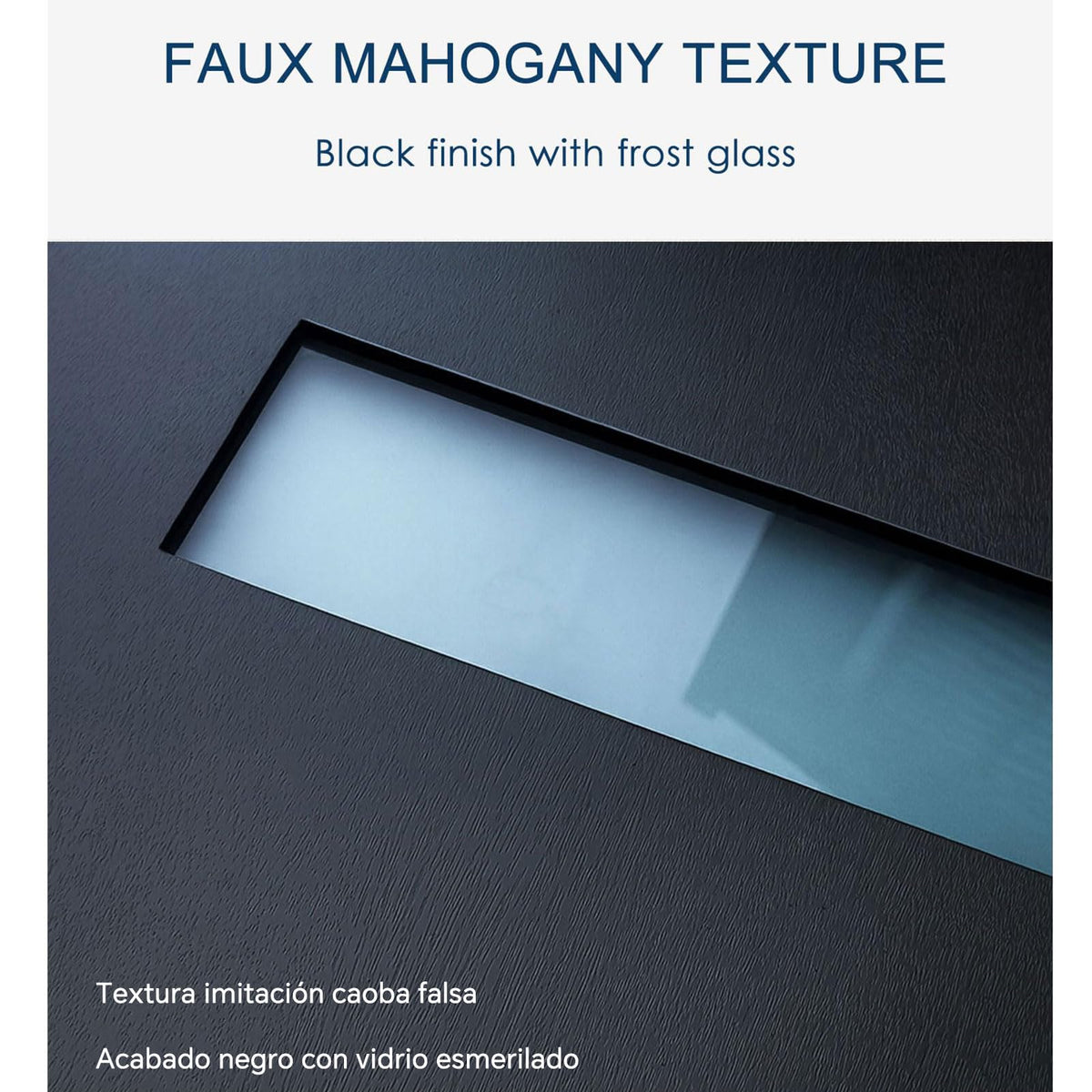Fiberglass Door with Frosted Glass J42752