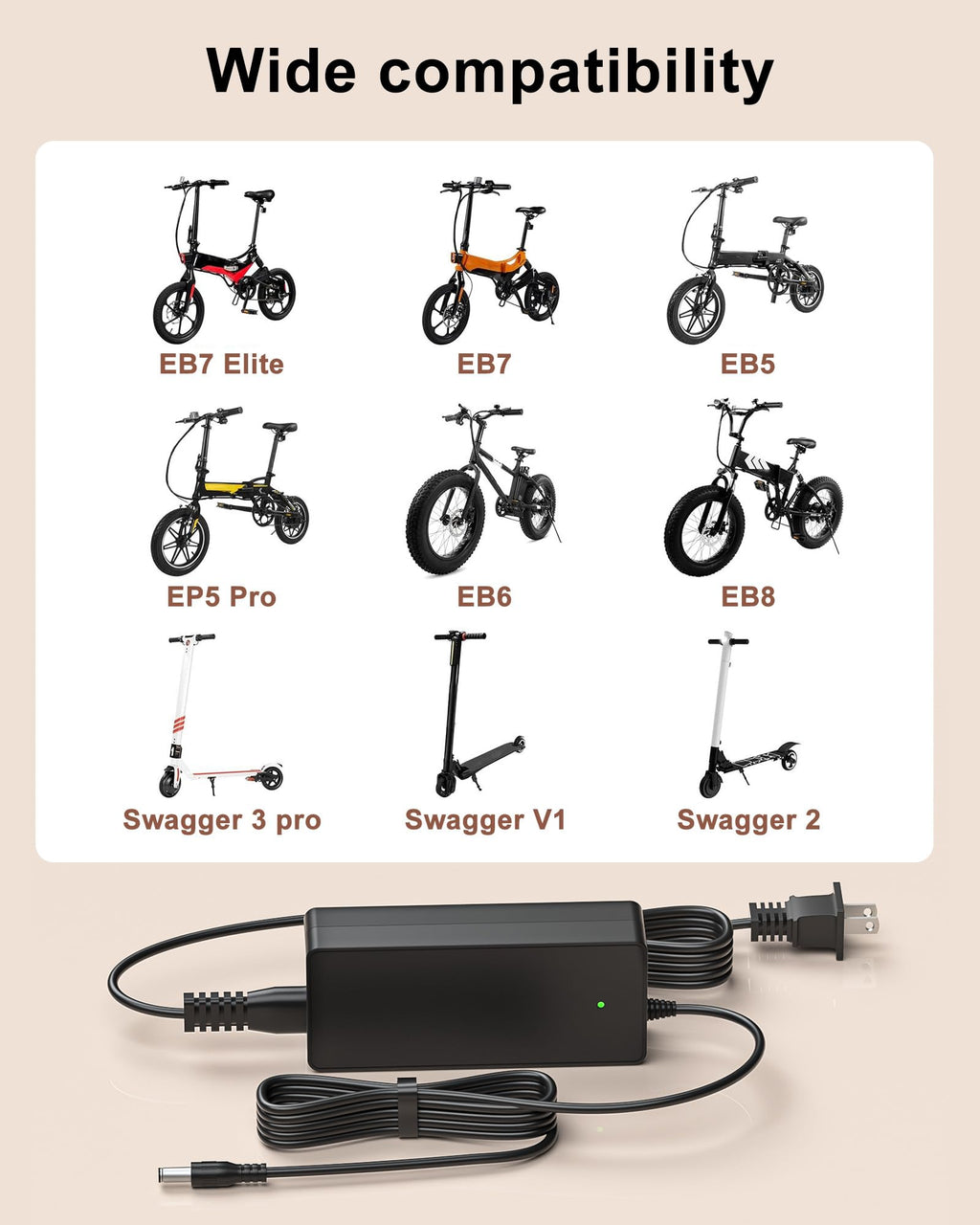 42V Electric Bike Charger J411170