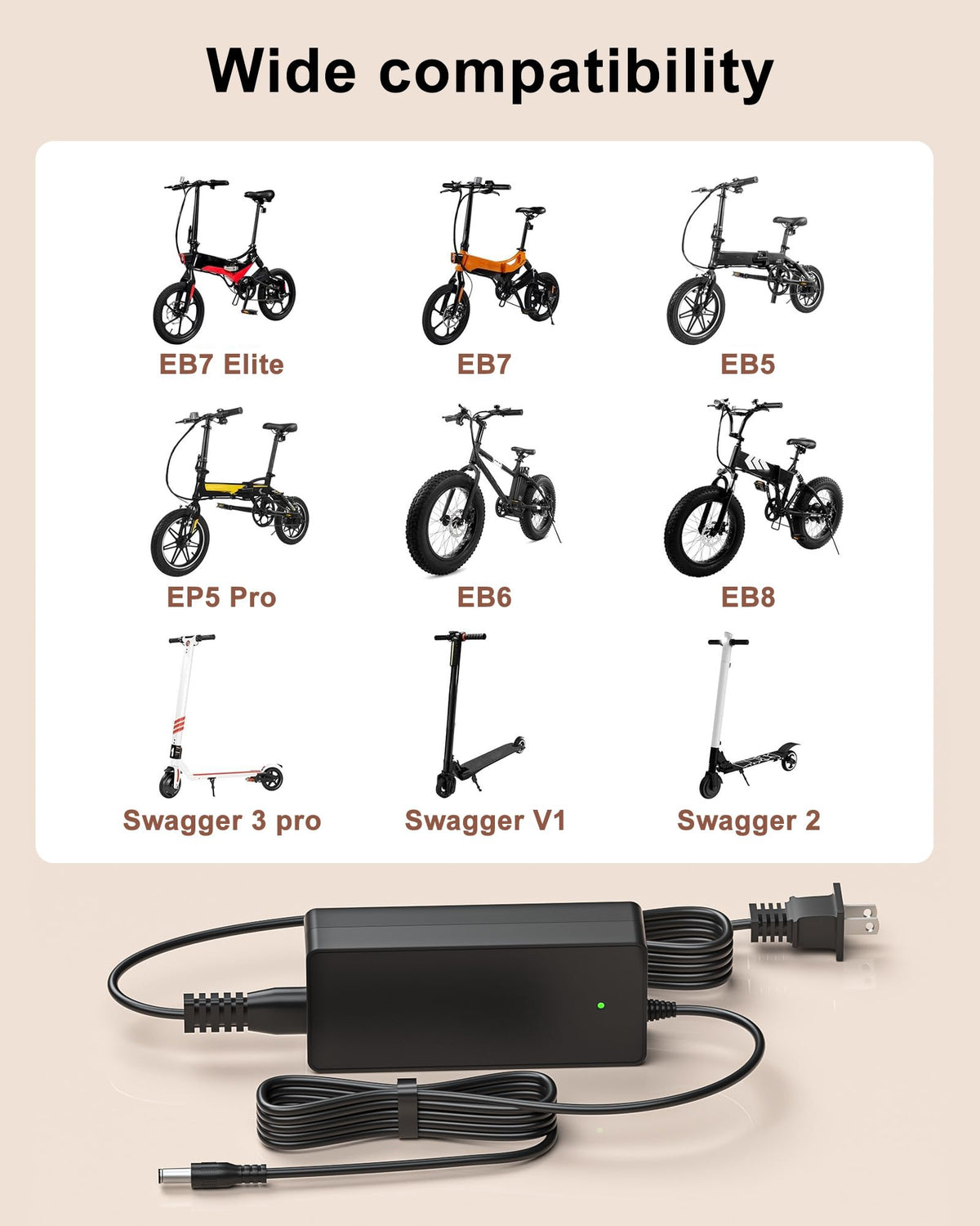 42V Electric Bike Charger J411170
