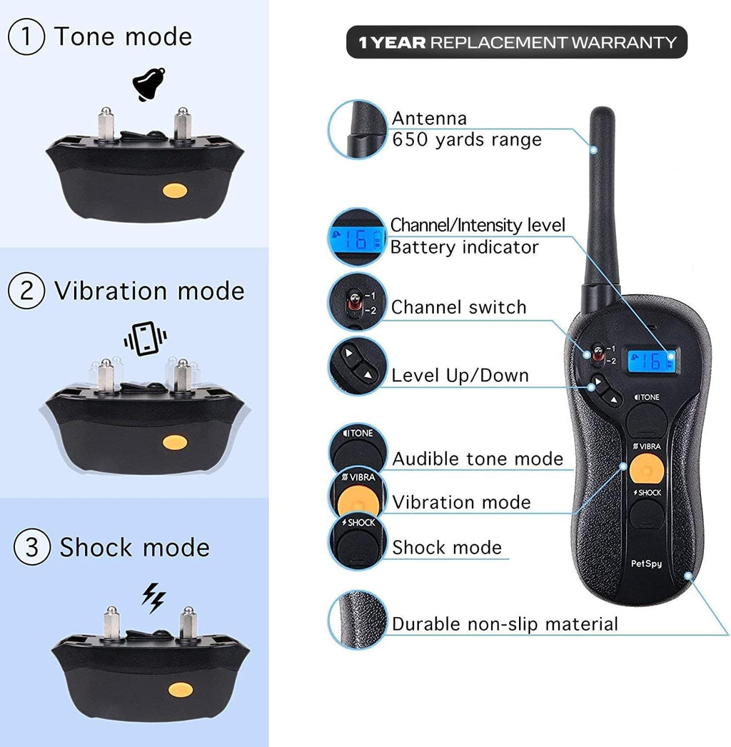 Dog Shock Collar with Remote Control F676