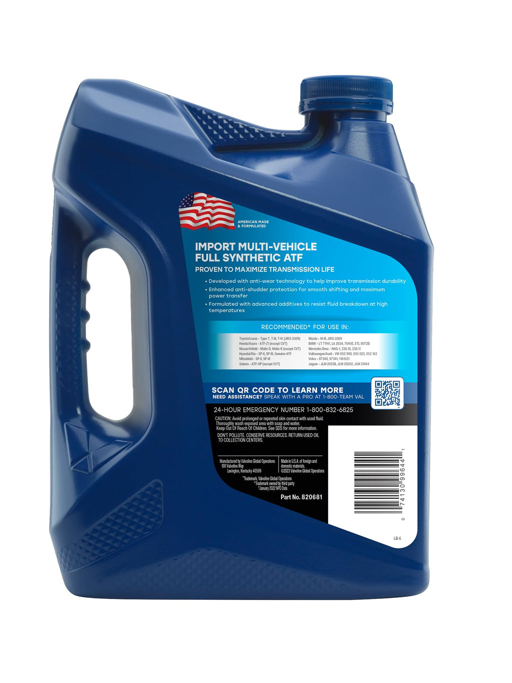 Full Synthetic Automatic Transmission Fluid 1 GA Z267