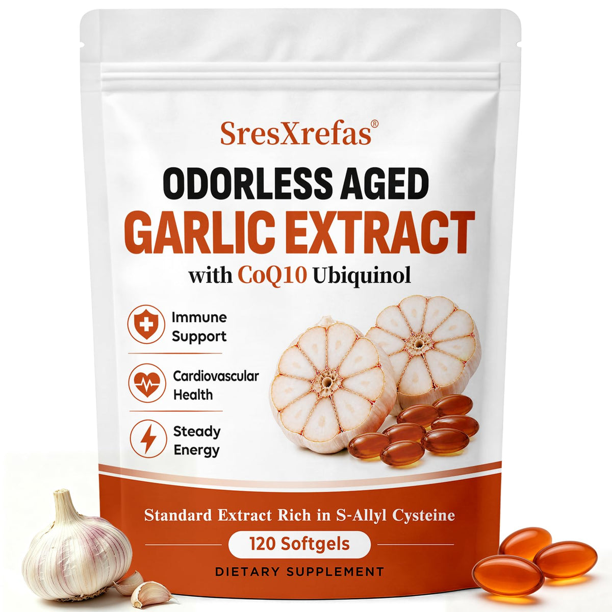 Aged Garlic Extract with CoQ10 Ubiquinol Softgels C5421
