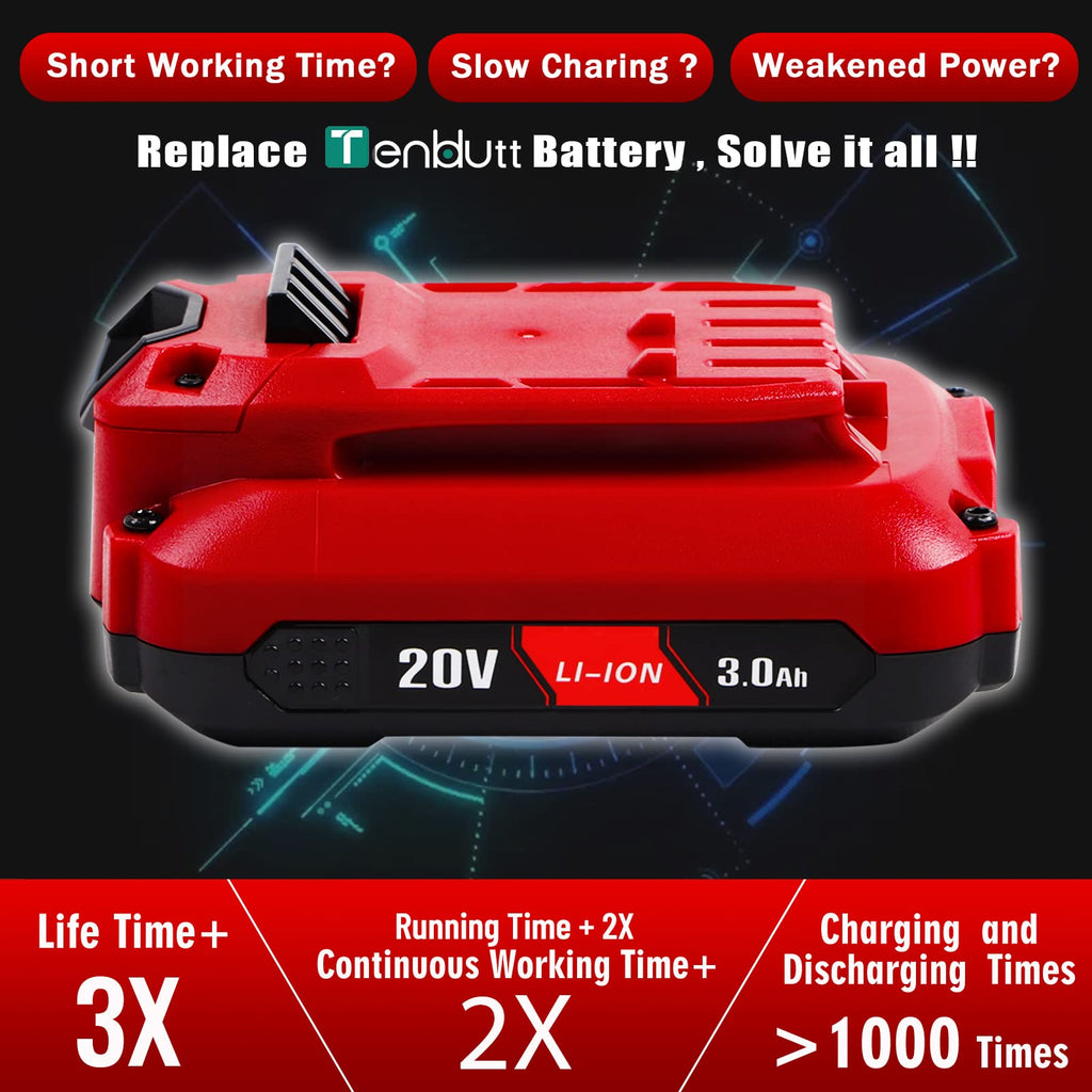 2 Pack 20V 3.0Ah Replacement Battery T226