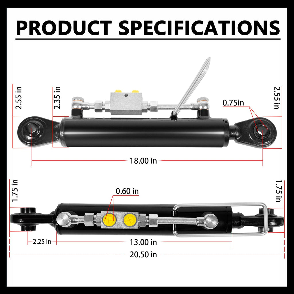 Hydraulic Top Link Cat 1-1 J143116