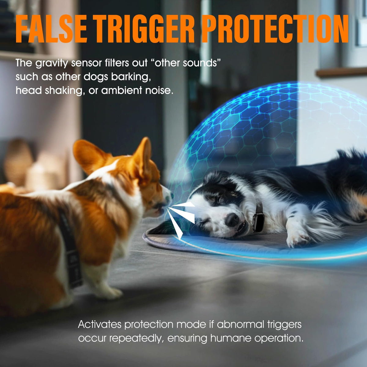 Rechargeable Smart Dog Bark Collar 4 Modes 8 Levels V590962