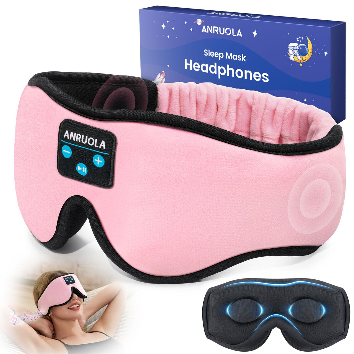 Bluetooth Sleep Mask with Wireless Headphones S487