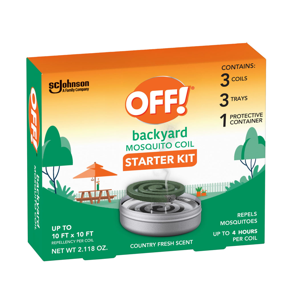 Outdoor Mosquito Repellent Coil Starter Pack Country Fresh Scent 3 Piece G196039