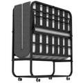Folding Bed with Mattress with Wheels V93700