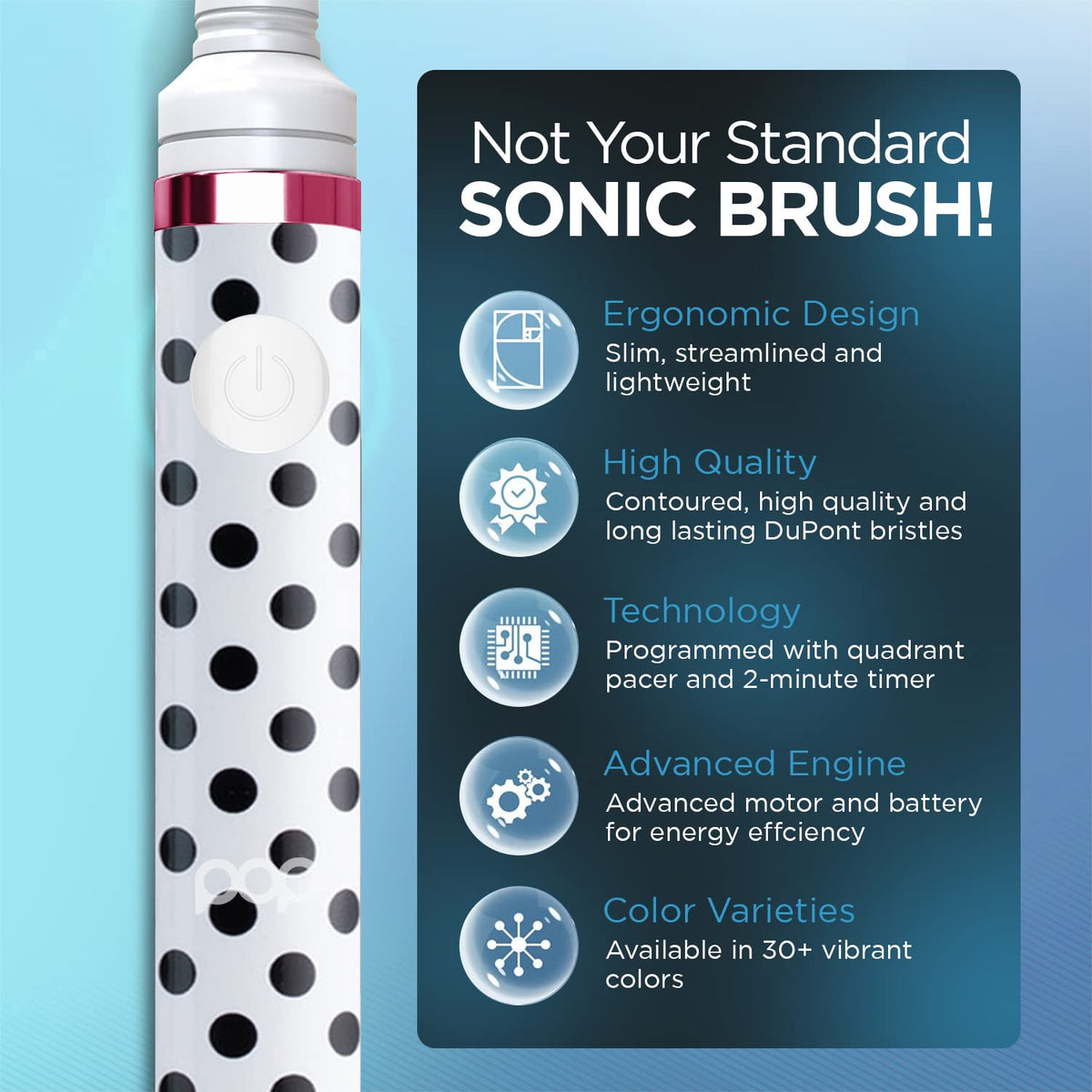 Electric Toothbrush with 2 Replacement Heads K445432