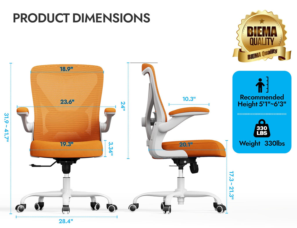 Mesh Ergonomic Office Chair with Lumbar C83560