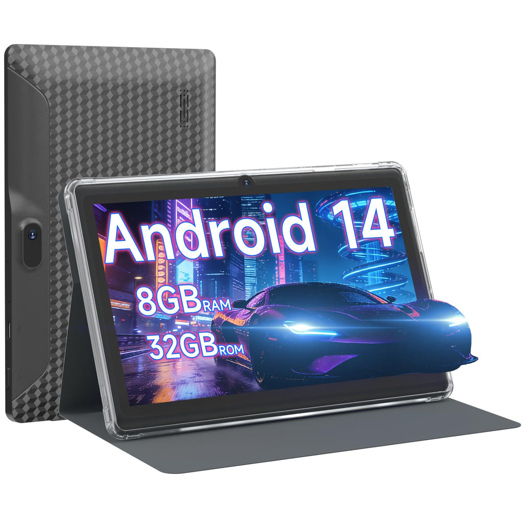 7 inch Android 14 Tablet with Protective Case D116