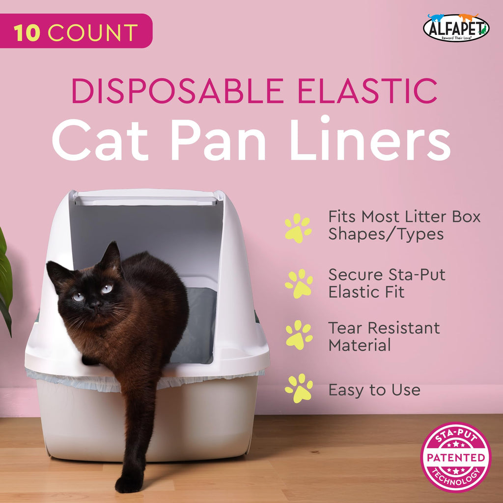 Elastic Cat Litter Box Liners Extra Giant 10 Count L27556
