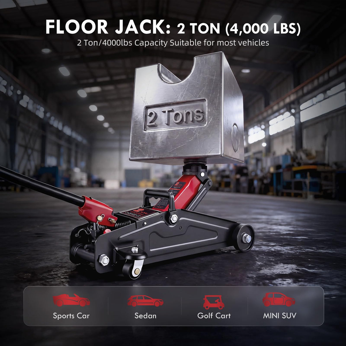 2 Ton Low Profile Hydraulic Floor Jack K341