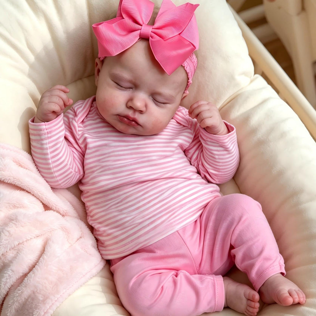 20 Inch Realistic Newborn Baby Dolls with Pink Clothes U4141