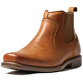 Cowboy Boots for Men Square Toe Leather Ankle Western Chelsea Slip On Boots L439930