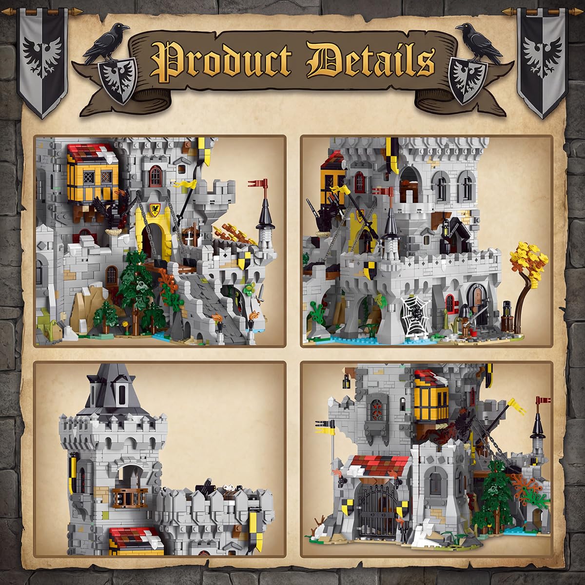 Medieval Castle Building 4961 Pcs P479643