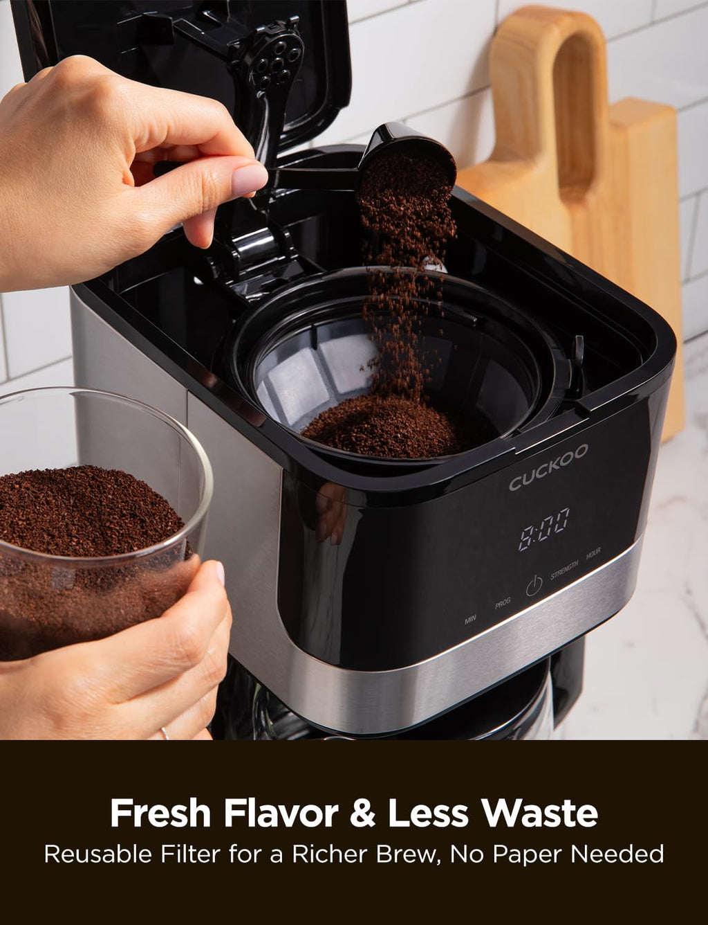 10-Cup Programmable Drip Coffee Maker with Glass Pot B6849