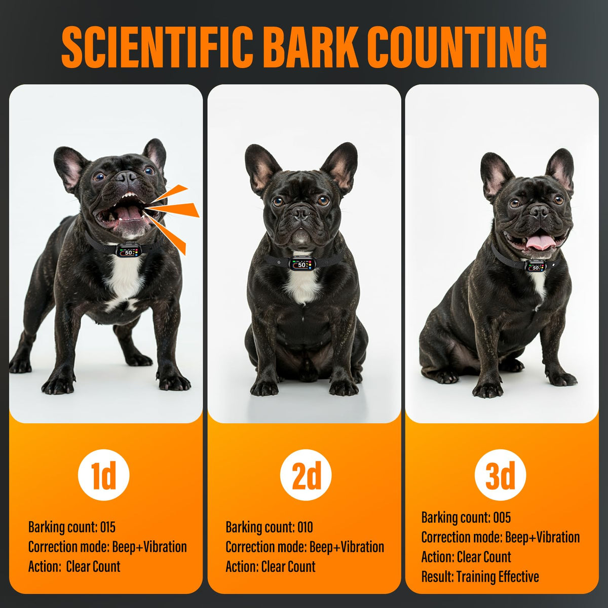 Rechargeable Smart Dog Bark Collar 4 Modes 8 Levels V590962