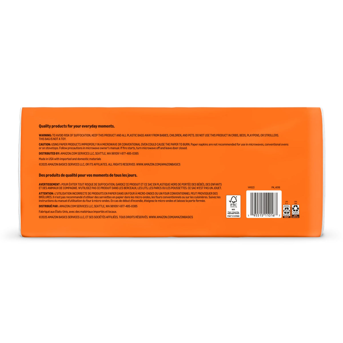 Paper Napkins, 400 Count G3359