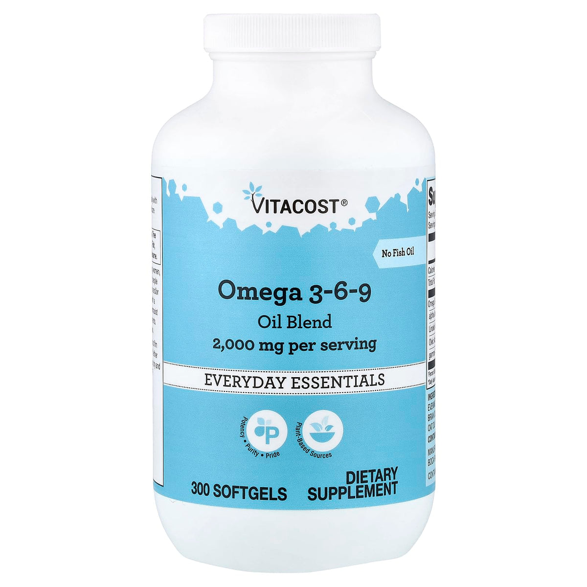 Omega 3-6-9 Oil Blend 300 Softgels 1,000 mg P92241