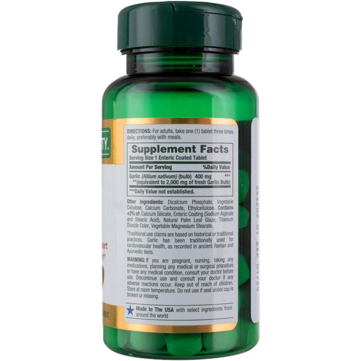 Garlic Tablets 2000mg 120 Count O371278