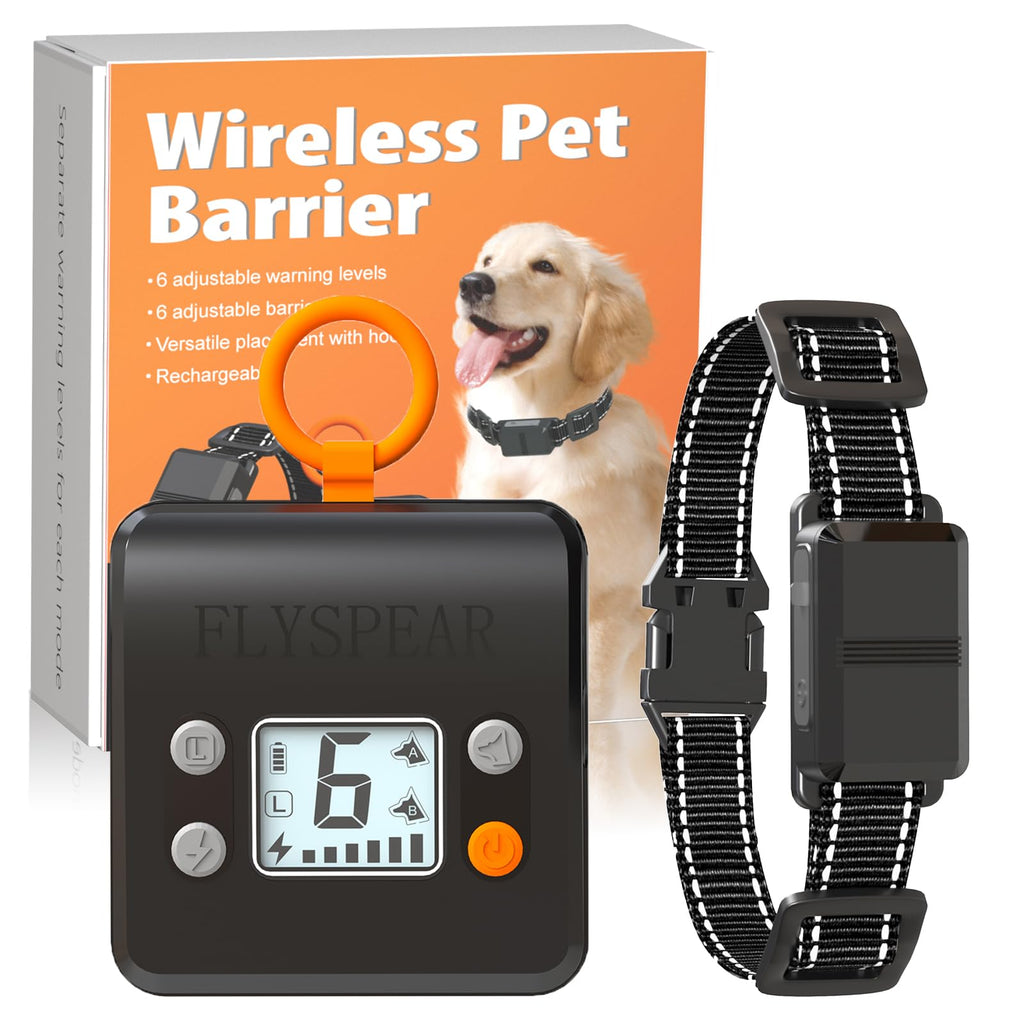 Wireless Rechargeable Indoor Pet Barrier with 6 Adjustable Range J628895