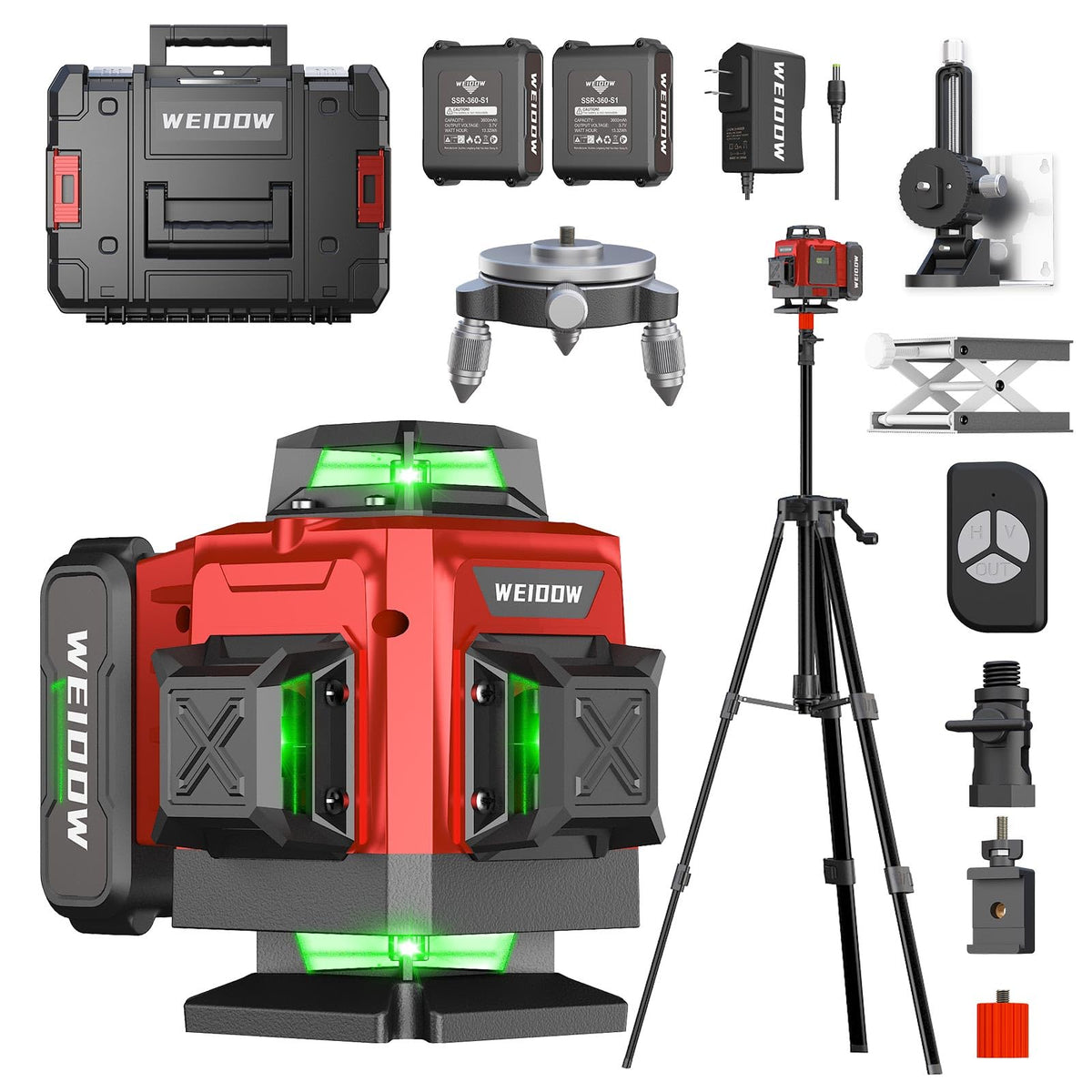 360° Green Cross Line Self Leveling Laser Level V637006
