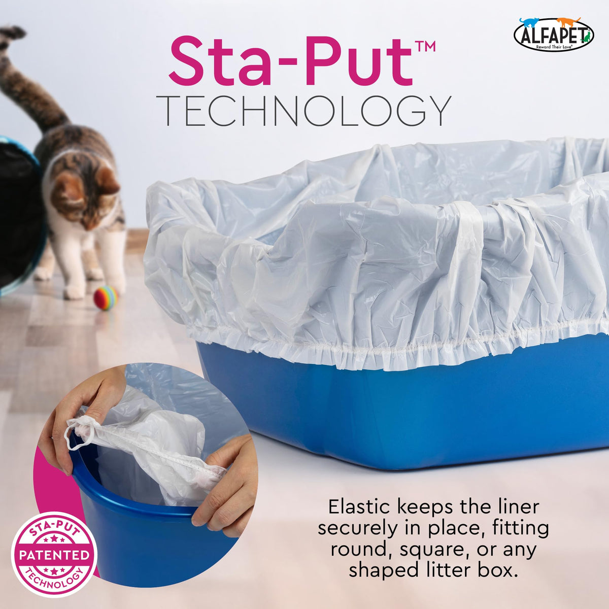 Elastic Cat Litter Box Liners Extra Giant 10 Count L27556