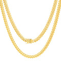 18k Yellow Gold Cuban Link Chain Necklace O147796