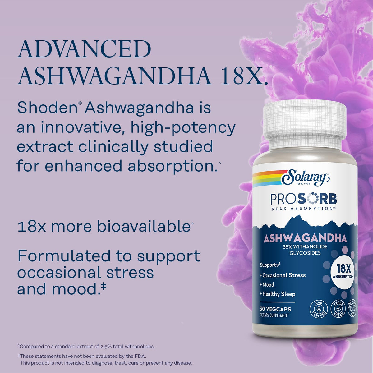 Ashwagandha Root and Leaf Extract 240 mg Vegan Capsules S27008