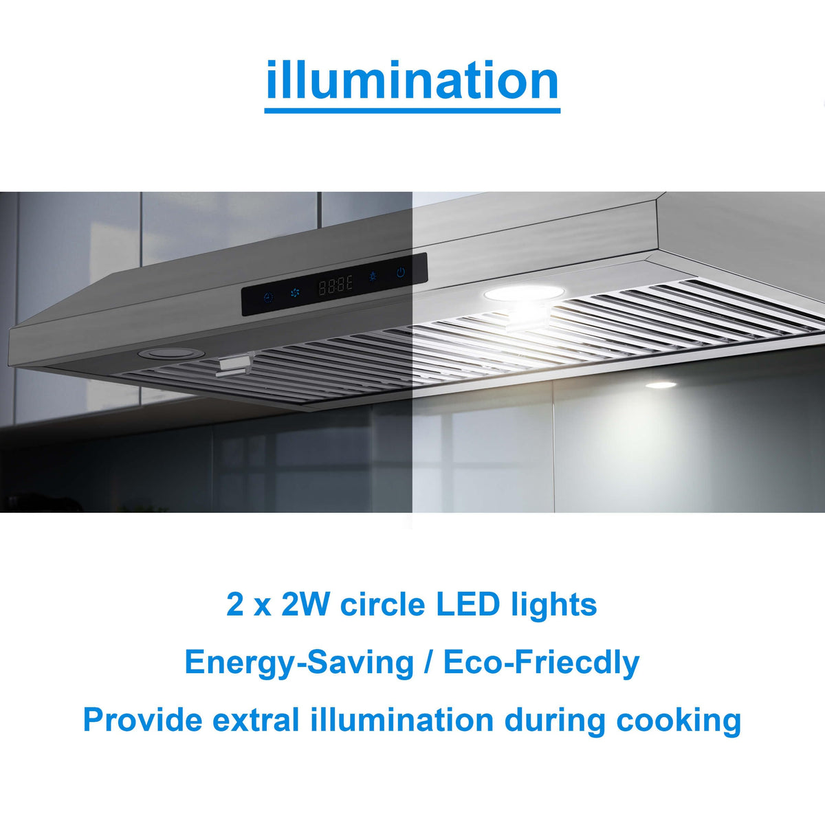 30 Inch Under Cabinet Stainless Steel Range Hood J681