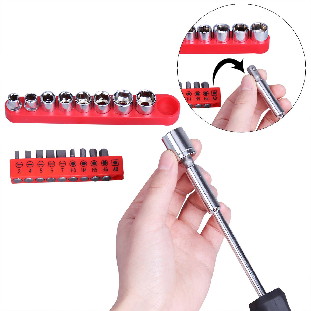 148-Piece Household Tool Set with Plastic Toolbox S30233