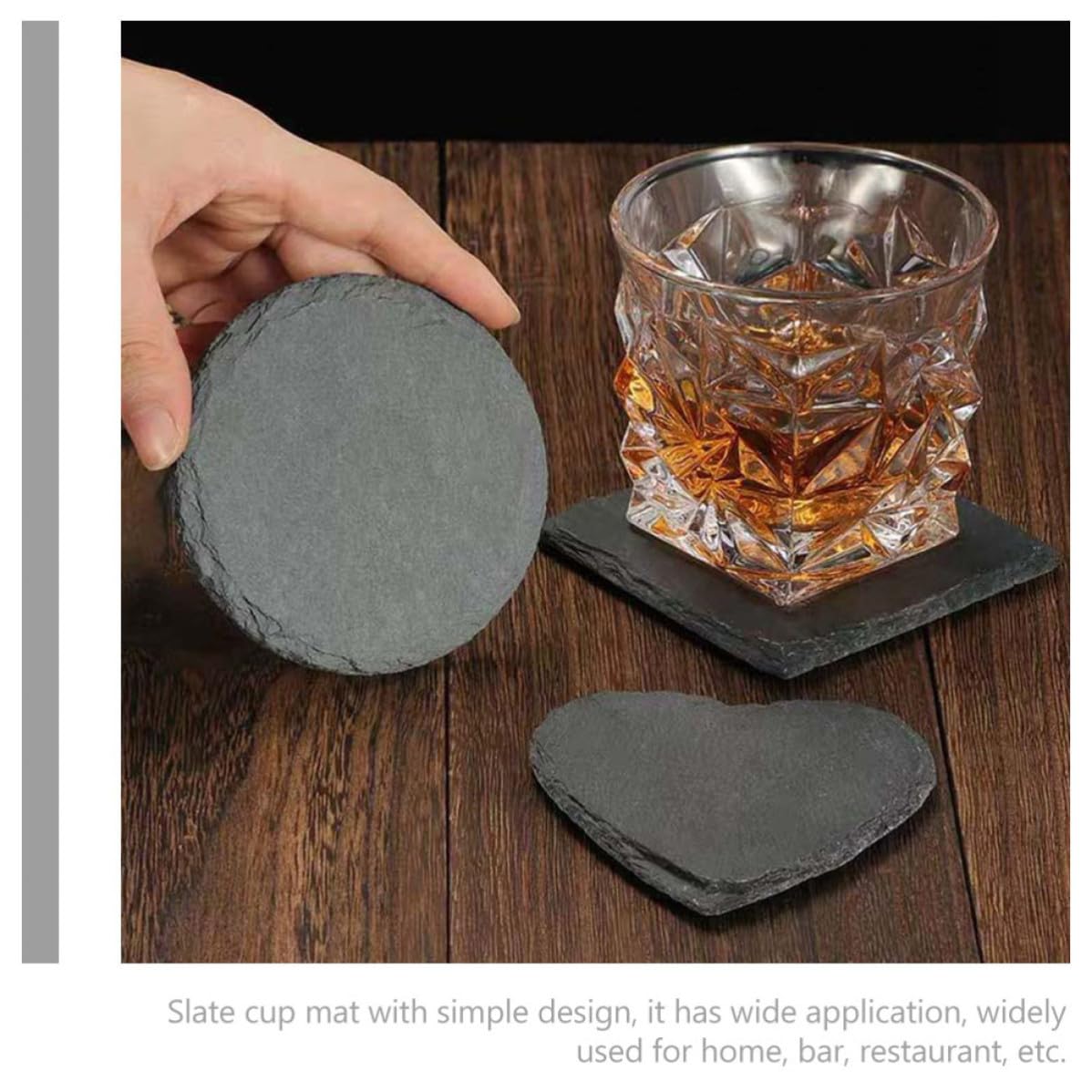 12pcs Natural Stone Drink Coasters Set U93271