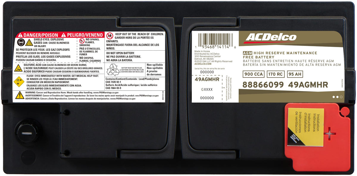 AGM BCI Group 49 Battery M291