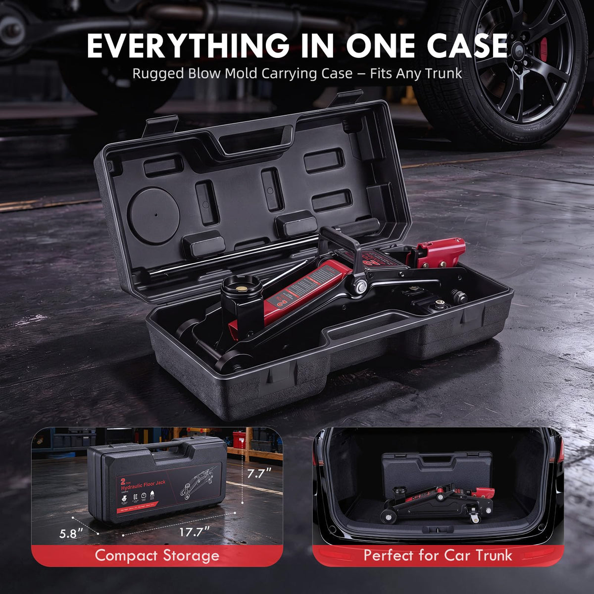 2 Ton Low Profile Hydraulic Floor Jack K341