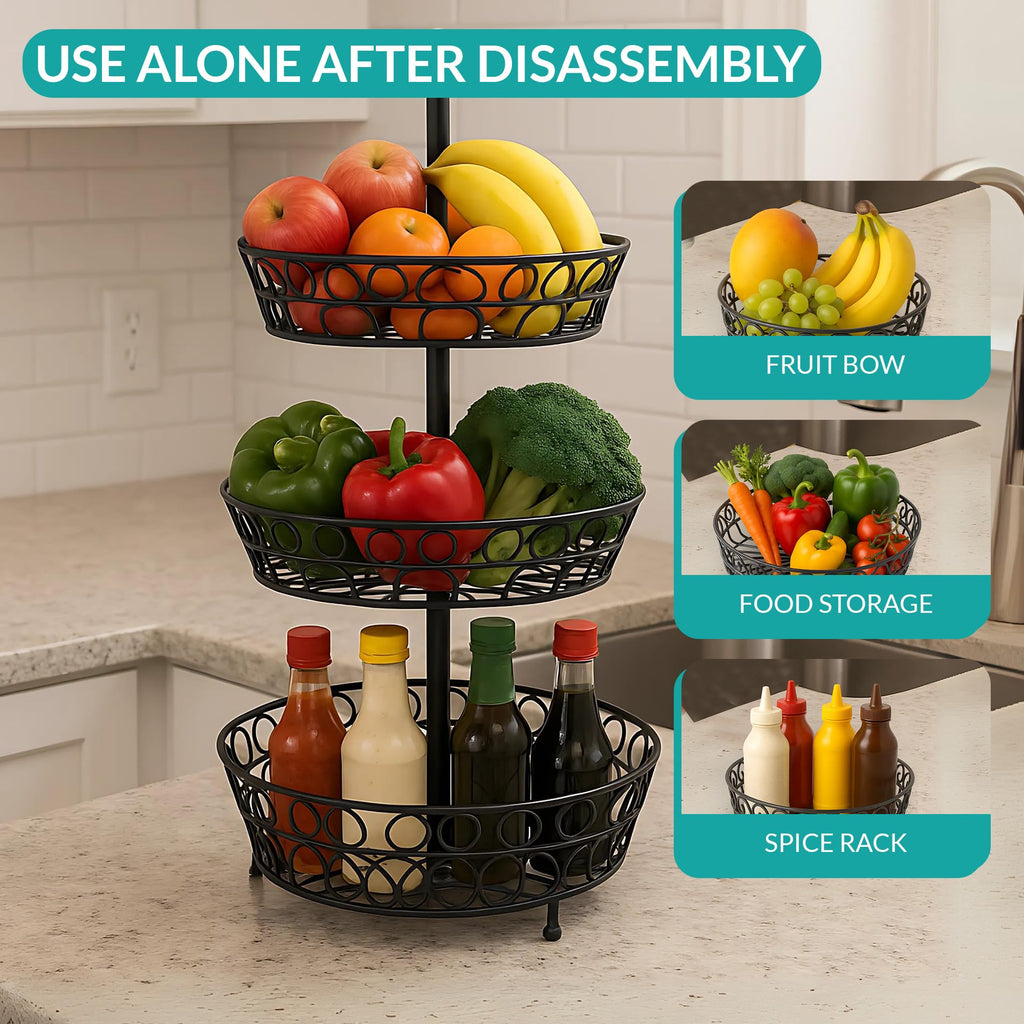 3-Tier Metal Fruit Basket M934440