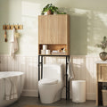 Freestanding Tall Wood Over The Toilet Storage Cabinet S53838