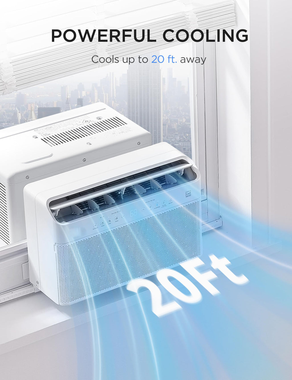 0,000 BTU U Shaped Window Air Conditioner W2187