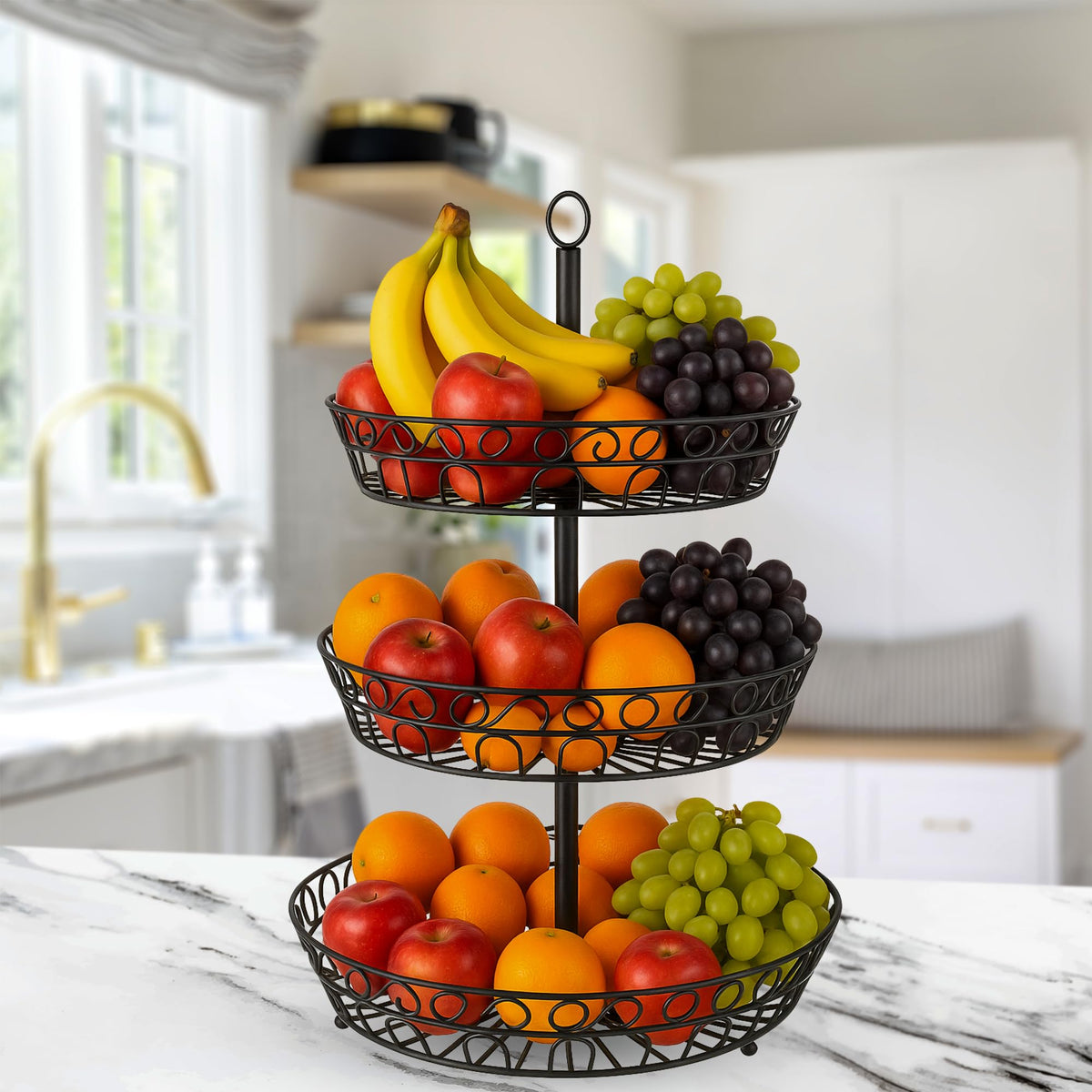 3-Tier Metal Fruit Basket M934440