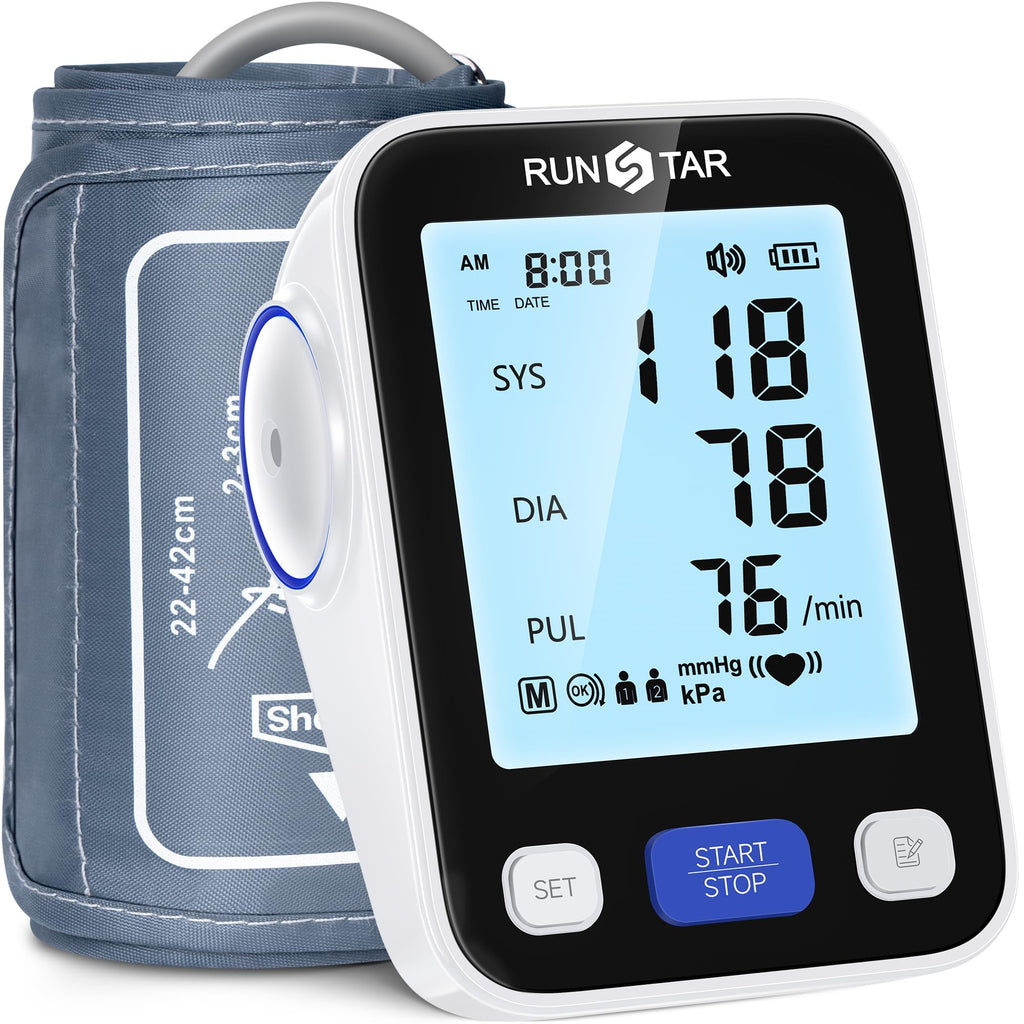 Upper Arm Blood Pressure Monitor with Wide Range Cuff I640617