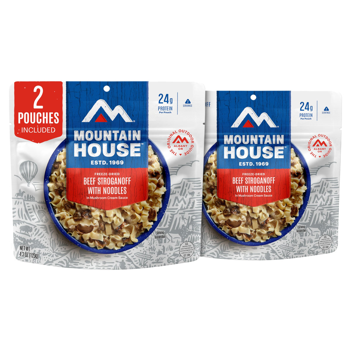Freeze-Dried Dinner Entree 4 Servings 2-Pack Q6985