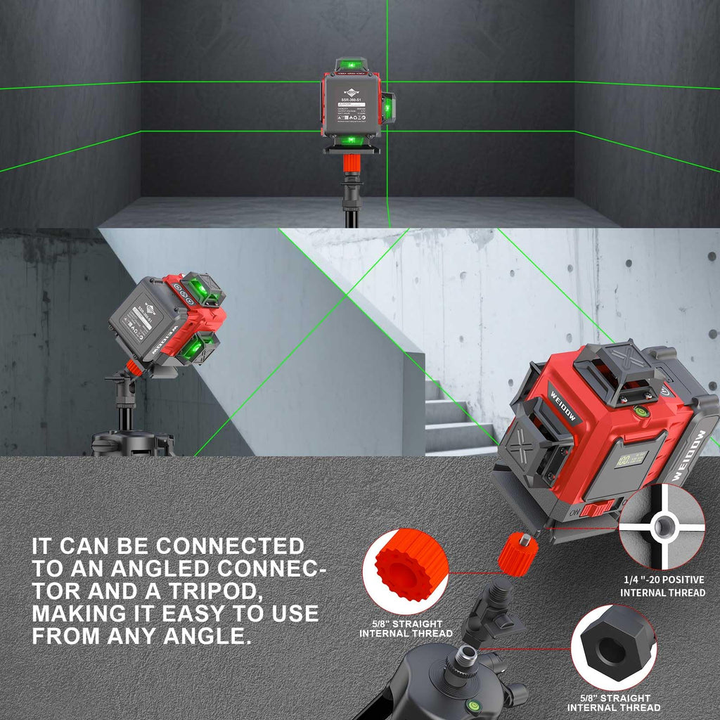 360° Green Cross Line Self Leveling Laser Level V637006